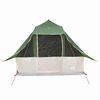 vidaXL Tenda Tipi con tetto Verde 358 x 296 x 258 cm taffetà