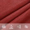 vidaXL Vela Parasole 160 g/m&sup2; Rossa 3x4,5 m in HDPE