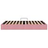 vidaXL Letto con Contenitore con materasso Rosa 120 x 200 cm Velluto