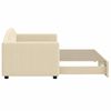 vidaXL Divano Letto con Letto Estraibile Crema 80x200 cm Tessuto