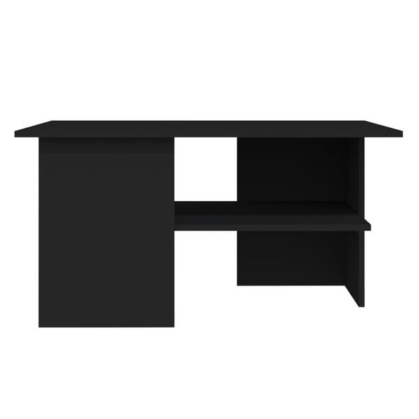 vidaXL Tavolino da Salotto Nero 90x60x46,5 cm in Legno Multistrato