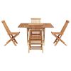 vidaXL Set da Pranzo per Giardino Marrone Legno Teak Massello