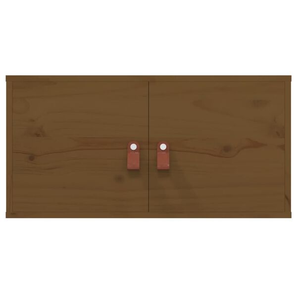 vidaXL Pensili 2 pz Marrone ambra 60x30x30cm in Legno Massello di Pino