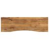 vidaXL Piano Scrivania con Curva 160x50x2,5cm Massello Grezzo di Mango