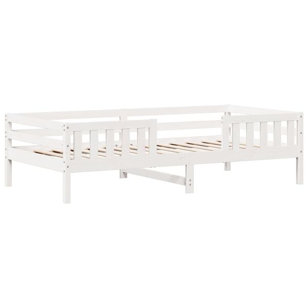 vidaXL Letto senza Materasso Bianco 90x190 cm in Legno Massello Pino