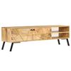 vidaXL Mobile Porta TV in Legno Massello di Mango 140x30x40 cm