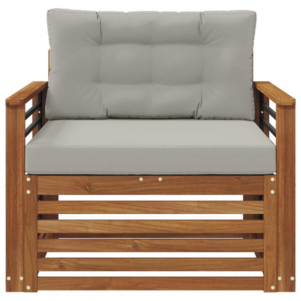 vidaXL Set di divani da esterno Legno di Acacia Massello e Poliestere