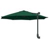 vidaXL Ombrello da giardino Verde 248 x 248 x 148 cm