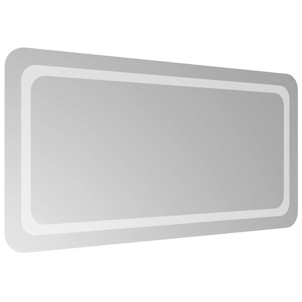 vidaXL Specchio da Bagno con Luci LED 100x50 cm