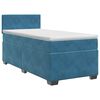 vidaXL Letto box spring con materasso Blu Scuro 80 x 200 cm Velluto
