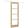 vidaXL Porta scorrevole Naturale 73,5 x 198,5 cm
