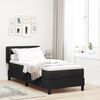 vidaXL Letto a molle con materasso Nero 80 x 200 cm Velluto