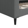 vidaXL Letto da Giorno Grigio Scuro 100x200 cm in Tessuto