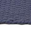 vidaXL Tappeto Rettangolare Blu Marino 120x180 cm in Cotone