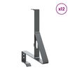 vidaXL Supporto per guardia della neve 12 pcs Antracite Acciaio