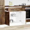 vidaXL Base da Cucina Lucca Rovere Fumo in Legno Multistrato