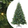 vidaXL Albero di Natale artificiale con 300 LED Verde 240 cm PE e PVC