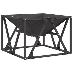 vidaXL Focolare Nero 50 x 50 x 35 cm Acciaio