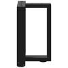 vidaXL Gambe per Tavolino da Caff&egrave; a Forma di T 2 pz Nere 38x25x(42-43) cm Acciaio