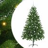 vidaXL Albero di Natale con 300 LED con supporto Verde 180 cm PE