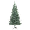 vidaXL Albero di Natale Artificiale con Neve Fioccata Verde 210 cm
