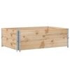 vidaXL Fioriera da Giardino Marrone 120x80 cm Legno Massello di Pino