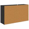 vidaXL Credenza Rovere Nero 100 x 30 x 59,5 cm Legno multistrato