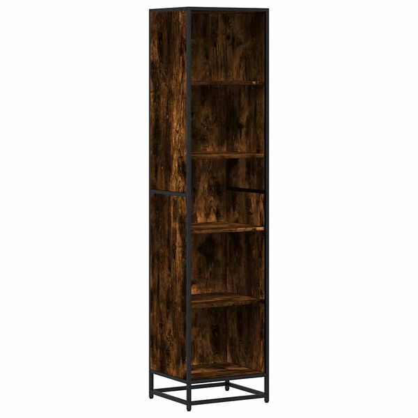 vidaXL Libreria Rovere Fumo 40x35x170,5 cm in Legno Multistrato