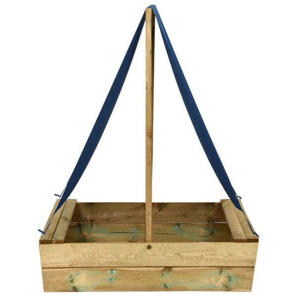 vidaXL Sabbiera con Tetto 80x60x97,5 cm Legno di Pino Impregnato