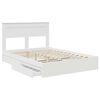 vidaXL Letto con Contenitore Bianco 140 x 200 cm Legno multistrato