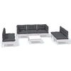 vidaXL Set Divani da Giardino 8 pz con Cuscini Legno Massello di Pino