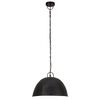 vidaXL Lampada Industriale Vintage 25 W Nera Rotonda 40 cm E27