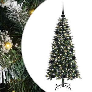 vidaXL Albero di Natale artificiale con 150 LED Verde 120 cm