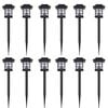 Luce esterna Lampada solare a LED 12 pz con spuntone 8,6 x 8,6 x 38 cm
