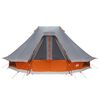vidaXL Tenda Tipi Familiare Grigio e arancione 466 x 310 x 240 cm