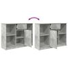 vidaXL Credenza con Cassetto Grigio Cemento 101x35x76 cm in Truciolato