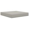 vidaXL Cuscino per divano da esterno Grigio 60 x 60 x 8 cm Poliestere