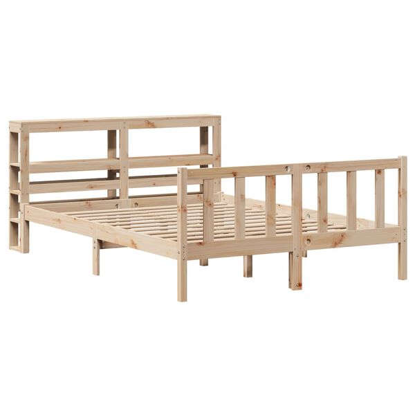 vidaXL Letto senza Materasso 140x190 cm in Legno Massello di Pino