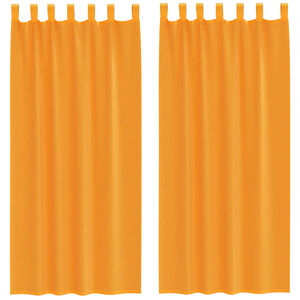 vidaXL Tende in Voile con Passanti 2 pz Arancio 140x225 cm