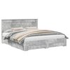 vidaXL Struttura del letto con cassetto Grigio cemento 180 x 200 cm