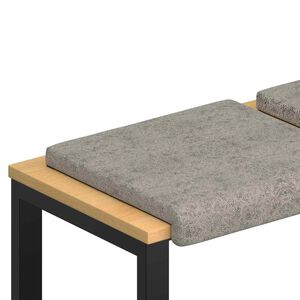 vidaXL Cuscino per panchina 4 pz Tessuto scamosciato sintetico