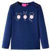 Maglietta da Bambino a Maniche Lunghe Blu Marino 128