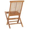 vidaXL Set da Pranzo da Giardino 9 pz Pieghevole in Massello di Teak