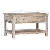 vidaXL Tavolino da Salotto 82x52x47 cm in Legno Massello di Mango