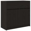 vidaXL Credenza con Cassetto Rovere Nero 80x34x76 cm Legno Multistrato