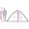 vidaXL Tenda da Campeggio a Cupola per 6 Persone Verde Impermeabile