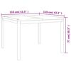 vidaXL Set da Pranzo per Giardino 3 pz in Legno Massello di Teak