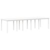 vidaXL Set da Pranzo per Giardino 13 pcs Bianco e Grigio chiaro