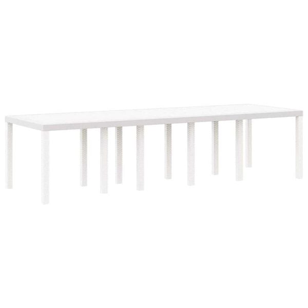 vidaXL Set da Pranzo per Giardino 13 pcs Bianco e Grigio chiaro