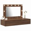 vidaXL Tavolo da Trucco Marrone 100 x 40 x 70 cm Legno multistrato